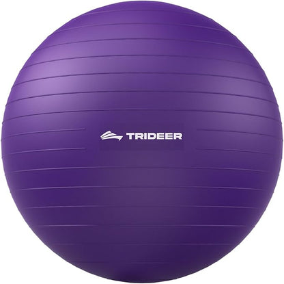 Trideer Exercise Ball for Yoga, Pilates & Fitness – Stability Ball Equipment by Trideer