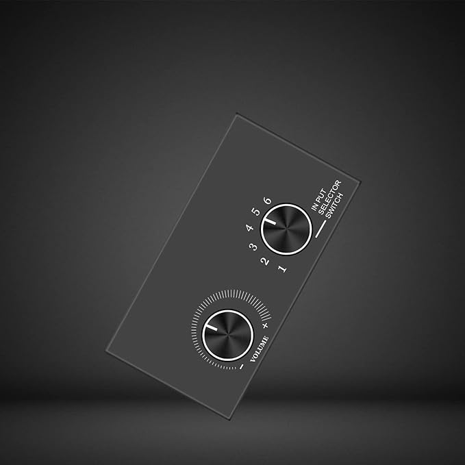 6-Way Audio Switcher, 3.5mm Stereo Audio Switcher, Plug & Play Compatible - Image 5