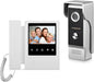 AMOCAM Video Door Phone System, 4.3 Inches Touch Monitor Wired Video Intercom by AMOCAM