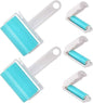 Lint Roller 5 Pack, Reusable Washable Lint Roller Sticky Gel Lint Remover Pet by NUOBUT