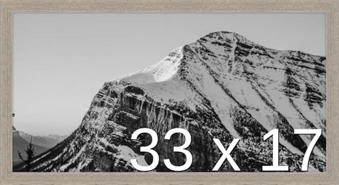 Frame It Easy 33 x 17 Rustic Gray Wood Frame by FrameItEasy