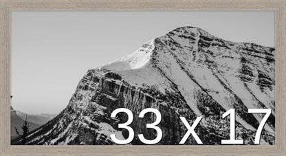 Frame It Easy 33 x 17 Rustic Gray Wood Frame by FrameItEasy