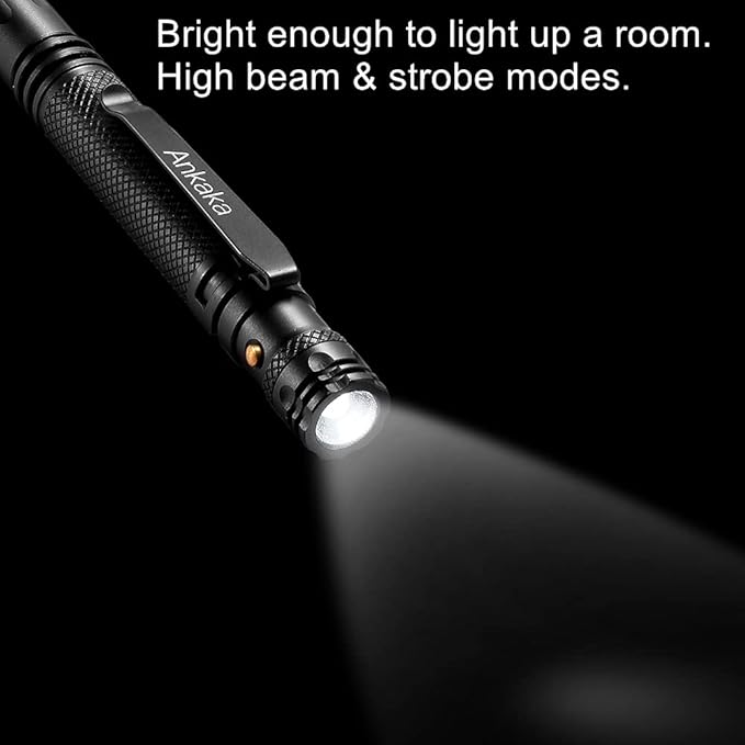 The Most Loaded 7-in-1 Tactical Pen: Solves Others Weaknesses, Self Defense Tip - Image 3