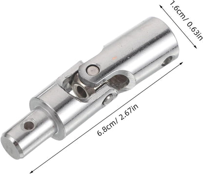 Universal Joint Shaft Coupler for Roller Shutter Window Opener and Awning Hand Crank Rotatable U Joint Connector Quiet Smooth Operation 2-Pack