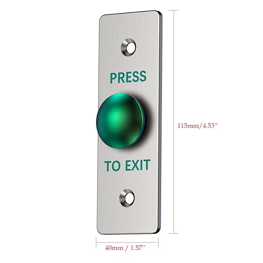 Push to Exit Button for Door Access Control Big Press Button Waterproof - Image 4