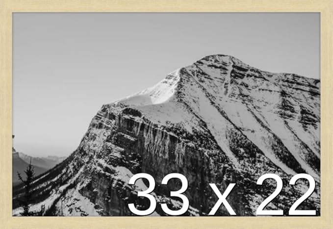 Frame It Easy 33 x 22 Wheat Wood Frame by FrameItEasy