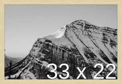 Frame It Easy 33 x 22 Wheat Wood Frame by FrameItEasy