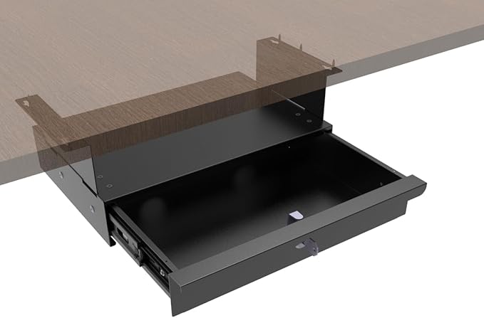 Under Desk Drawer Sliding Out Attachment by Unknown