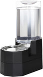 Sfozstra Raised Pet Water Dispenser: 8L Black Automatic Stainless Steel Gravity by Sfozstra