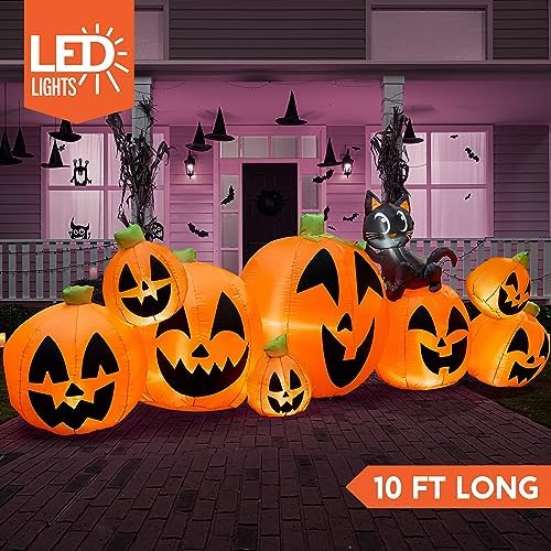 Joiedomi 10 FT Long Halloween Inflatables Outdoor Decorations, Blow Ups Infla...