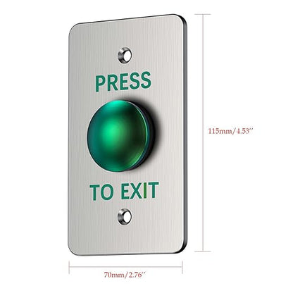 Push to Exit Button for Door Access Control Big Press Button Waterproof - Image 4