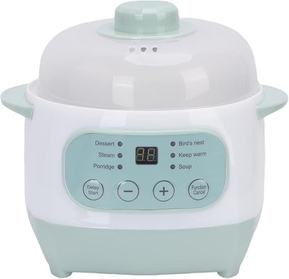 TOPINCN 1L 200W Electric Stew Pot, Smart ABS Ceramic Mini Slow Cooker, Dorm Room by TOPINCN