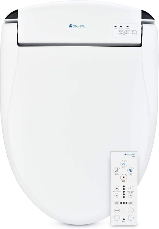 Brondell Swash SE600 Bidet Toilet Seat, Fits Elongated Toilets, Warm Air Dryer by Brondell