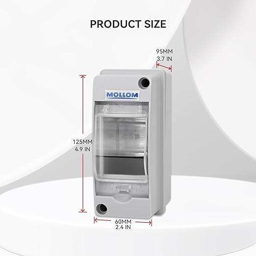 MOLLOM 2 Way Circuit Breaker MCB Distribution Protection Box - Image 2