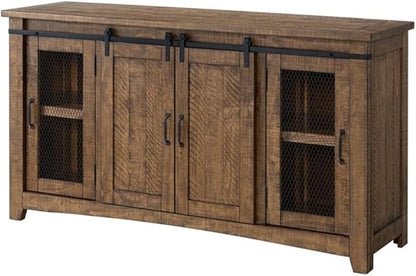 Martin Svensson Home Rustic 65” Solid Wood TV Stand by MartinSvenssonHome