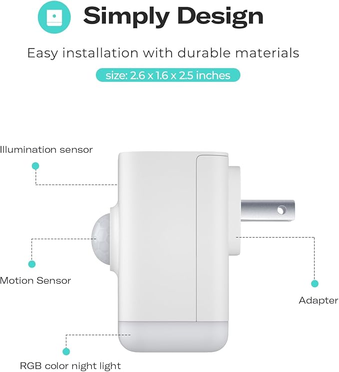 THIRDREALITY Multi-Function Night Light 4 Pack, Zigbee Repeater, 3-in-1 - Image 2