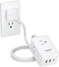 TESSAN Cruise Essentials, Flat Plug Power Strip, 5 Ft Extension Cord by TESSAN