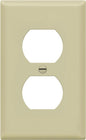 Enerlites 8821-I Duplex Receptacle Outlet Wall Plate, Standard Size 1-Gang by Enerlites