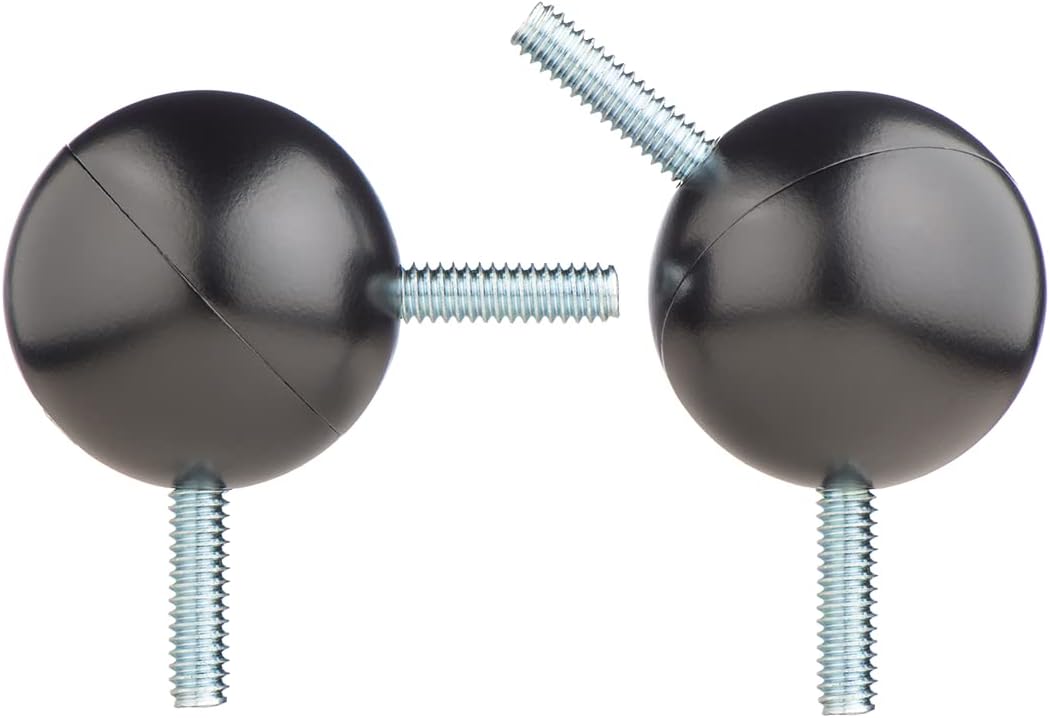 Ivilon Bay Window Curtain Rod Corner Connector - for Rods of 5/8 to 1-1/8 Inch - Black