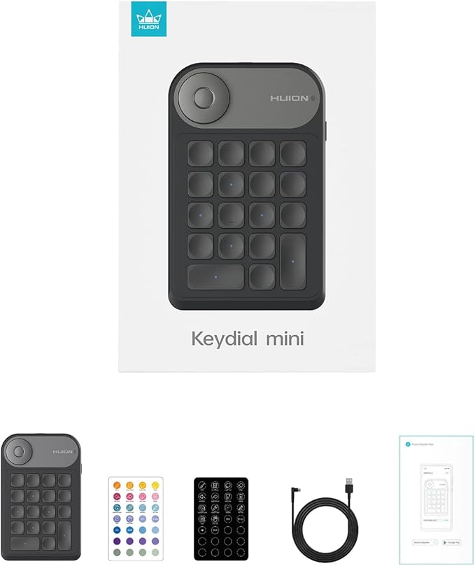 HUION Keydial Mini Bluetooth Programmable Keypad - Image 9