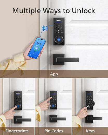Philips Smart Lock with Handles, Keyless Entry Door Lock Set, Smart Door Lock - Image 2
