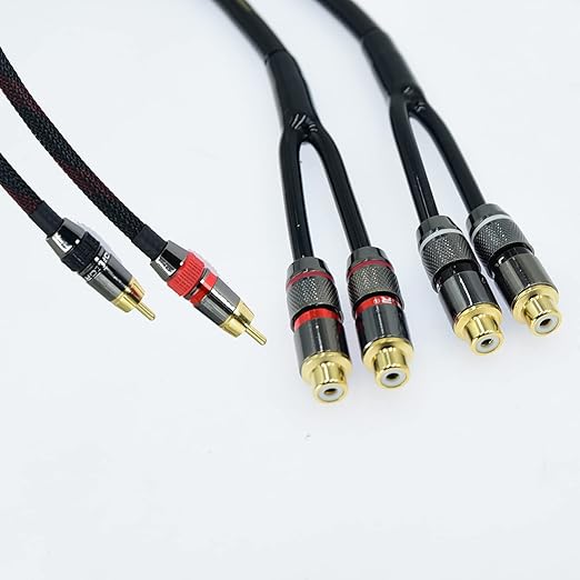 Arklove 5ft Shielded RCA Splitter Subwoofer Stereo Audio Video Cable 1 Male to - Image 3