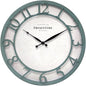 Presentime & Co 13" Farmhouse Series Wall Clock, Shiplap Style, Silent No by Presentime