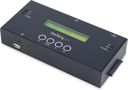 StarTech.com 1:1 Standalone Hard Drive Duplicator and Eraser, SAS/SATA HDD/SSD by StarTech