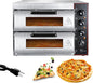 Shikha Commercial Pizza Oven 16 inch Pizza Double Deck 3000W 110V Electric Oven by Shikha