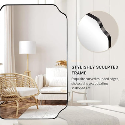 ANDY STAR Unique Rectangle Wall Mirror, Modern Mirror - Image 9