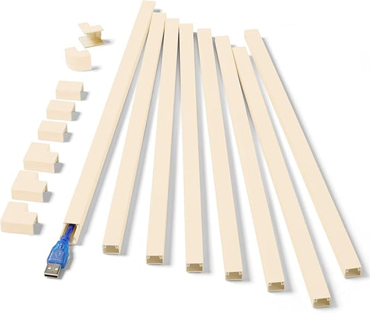 One-Cord Hider Kit, 126in Cable Covers by ZhiYo