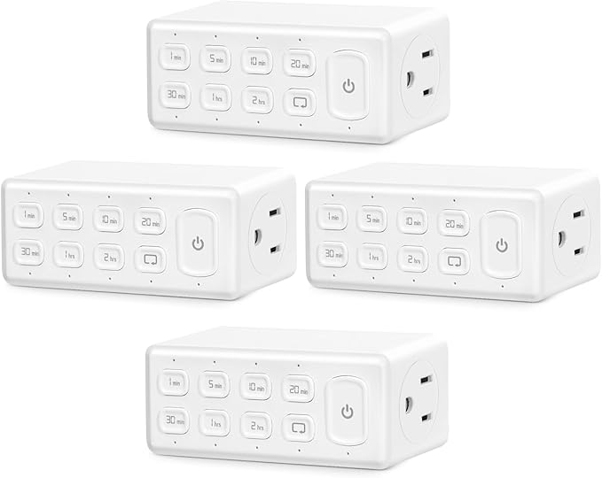TOPELER Countdown Digital Timer Outlet, Plug-in Timer by TOPELER