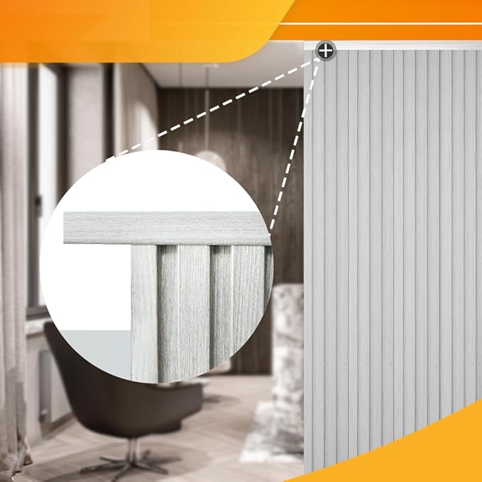 OUZUGIE 8-Pack 57 Inches, WPC Slat Wall Panel Trim, Corner Guard - Image 4