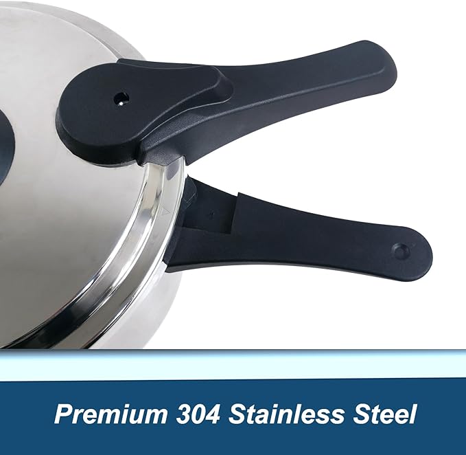 XINFU Heavy Duty 304 Stainless Steel Pressure Cooker 4.2 Quart, Serves 1-3 - Image 9