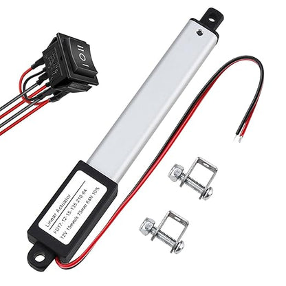 NORJIN 12V 3" Stroke Mini Electric Linear Actuator, Speed 15mm/s, Linear Motion by NORJIN
