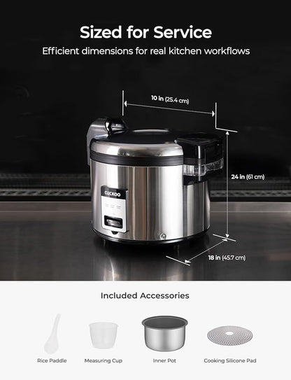 CUCKOO Commercial Rice Cooker & Warmer, Extra Large Rice Cooker 30-Cup Uncooked - Image 8