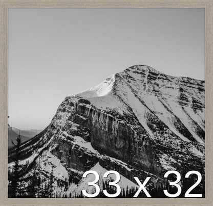 Frame It Easy 33 x 32 Rustic Gray Wood Frame by FrameItEasy