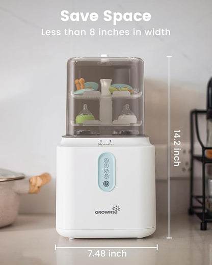 Grownsy 3 Layers Large Capacity Bottle Sterilizer and Dryer, 45% Faster - Image 4