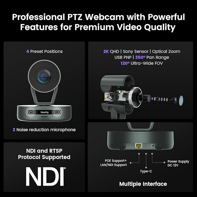 NEARITY Conference Room Camera System, Zoom Certified Scalable Conference - Image 3