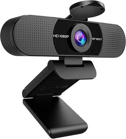 EMEET 1080P Webcam with Microphone, C960 Web Camera, 2 Mics Streaming Webcam by EMEET