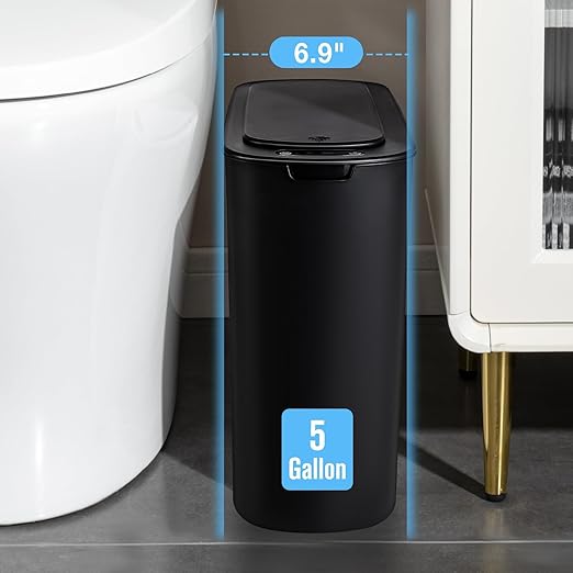 Cesun Motion Sensor Trash Can, 5 Gallon Automatic Bathroom Garbage Can - Image 3
