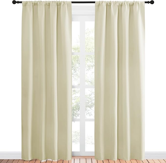 NICETOWN Blackout Curtains for Living Curtains, Window Treatment Thermal - Image 2