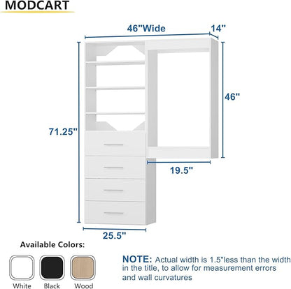 Modular Closet, Wood Tower Storage - Image 2