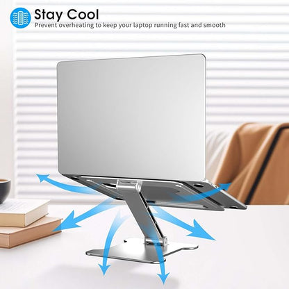 Foldable Aluminum Laptop Stand, Height Adjustable Ergonomic Riser - Image 6