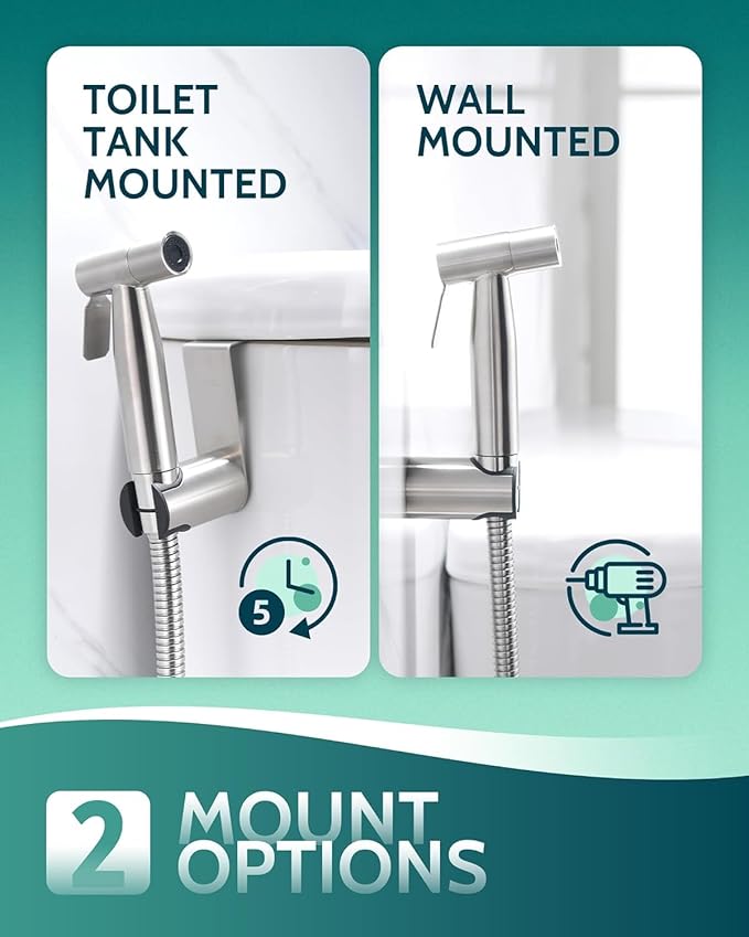 Handheld Toilet Bidet Sprayer for Toilet-Adjustable Water Pressure Control - Image 3