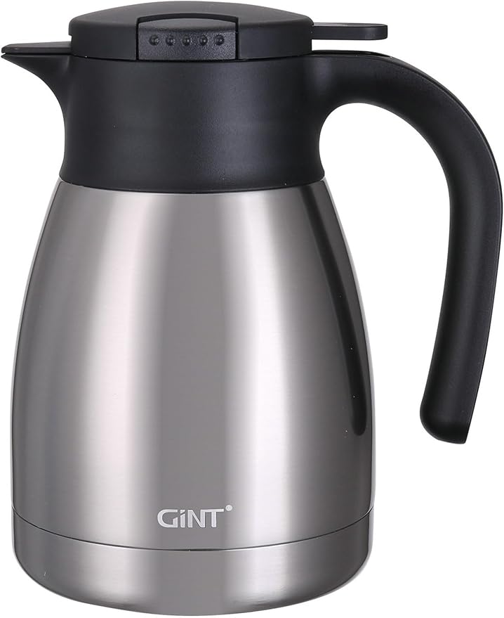 GiNT 34Oz Thermal Coffee Carafe, Insulated Stainless Steel Coffee Carafes by WelcometoGiNT