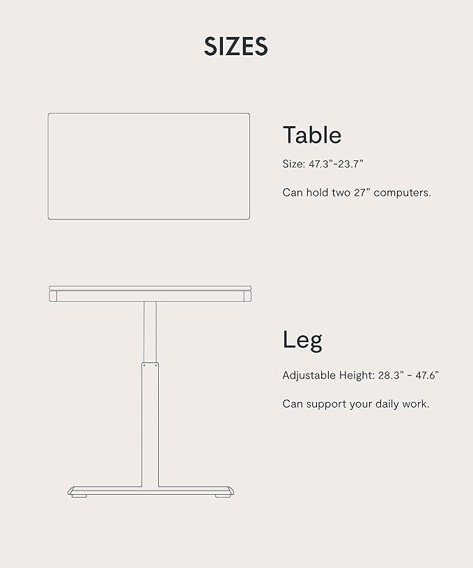 SANODESK Standing Desk with Drawer, Electric Height Adjustable Home Office Desk - Image 8