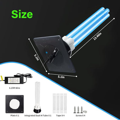 80W UV Light for HVAC Systems- Ozone-Free Commercial/Whole House Duct UVC Lamp - Image 8