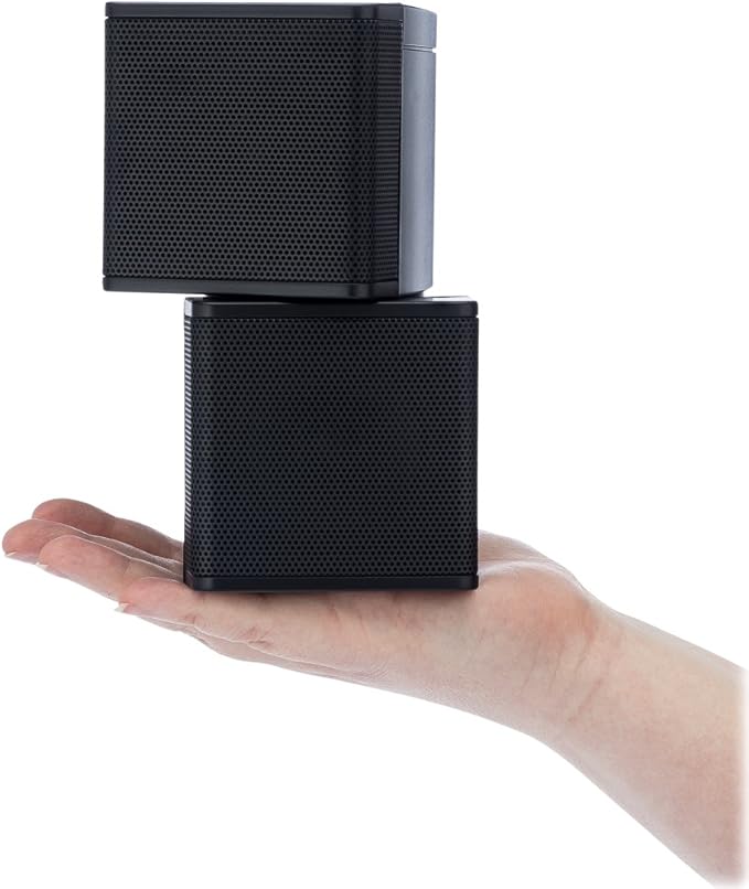 Pure Resonance Audio MC2.5B Dual 2.5” Swiveling Surround Sound Mini Cube Speaker - Image 3