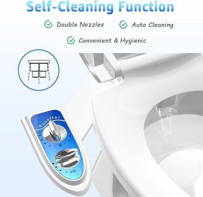 Bidet Attachment for Toilet, Non-Electric Fresh Cold Water, Toilet Bidet - Image 4